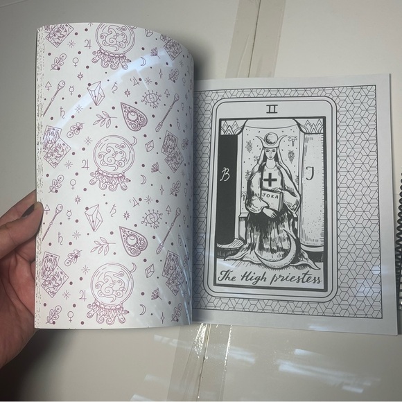 NWT Coloring Books Set of 2 Tarot Metaphysical Sacred Geometry Witchcraft Gifts - Picture 11 of 15